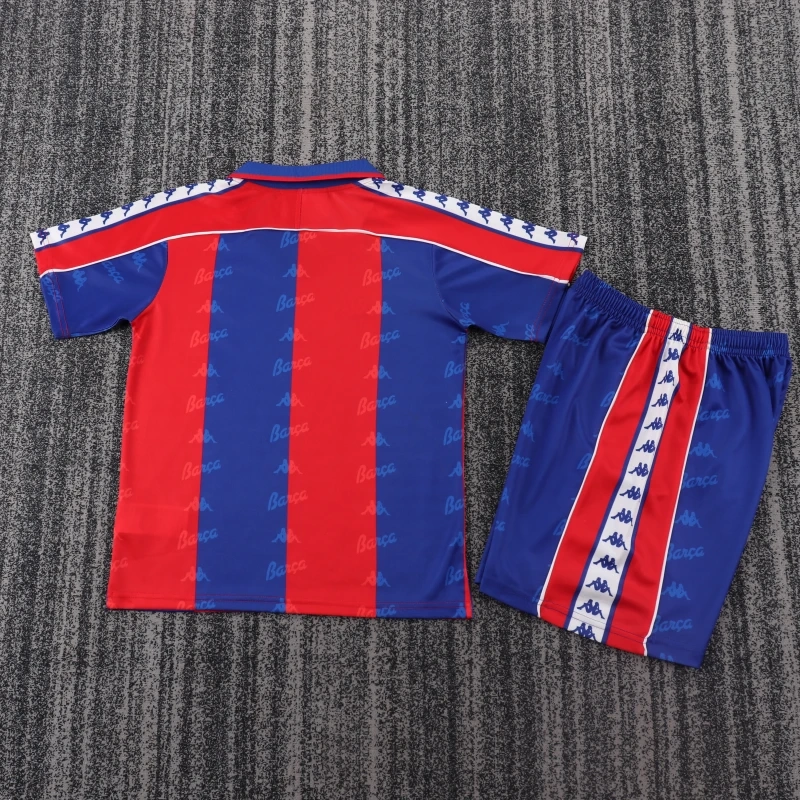 Retro Kids 1992-95 Kids Barcelona Home Football jersey retro