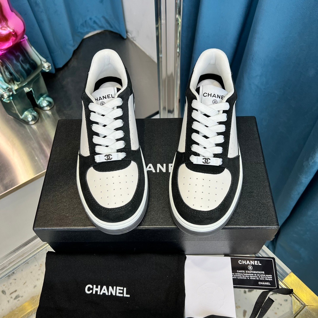 CHANEL Casual White Shoes