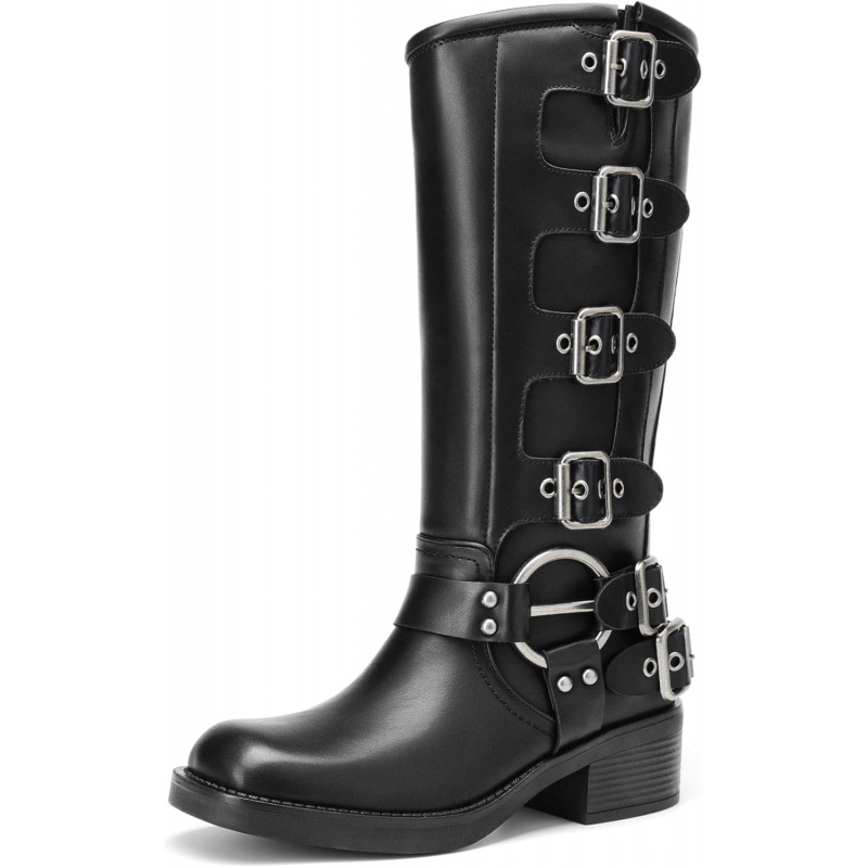 Women's Knee High Riding Boots Side Zipper
