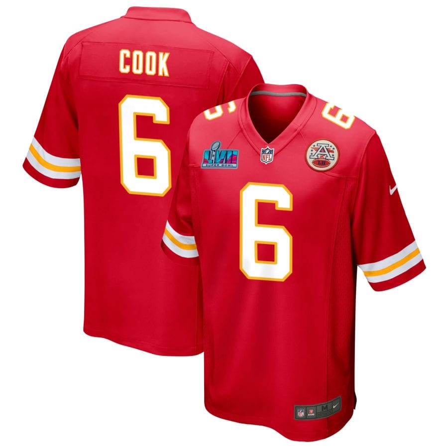 Bryan Cook Kansas City Chiefs  Super Bowl LVII Game Jersey - Red