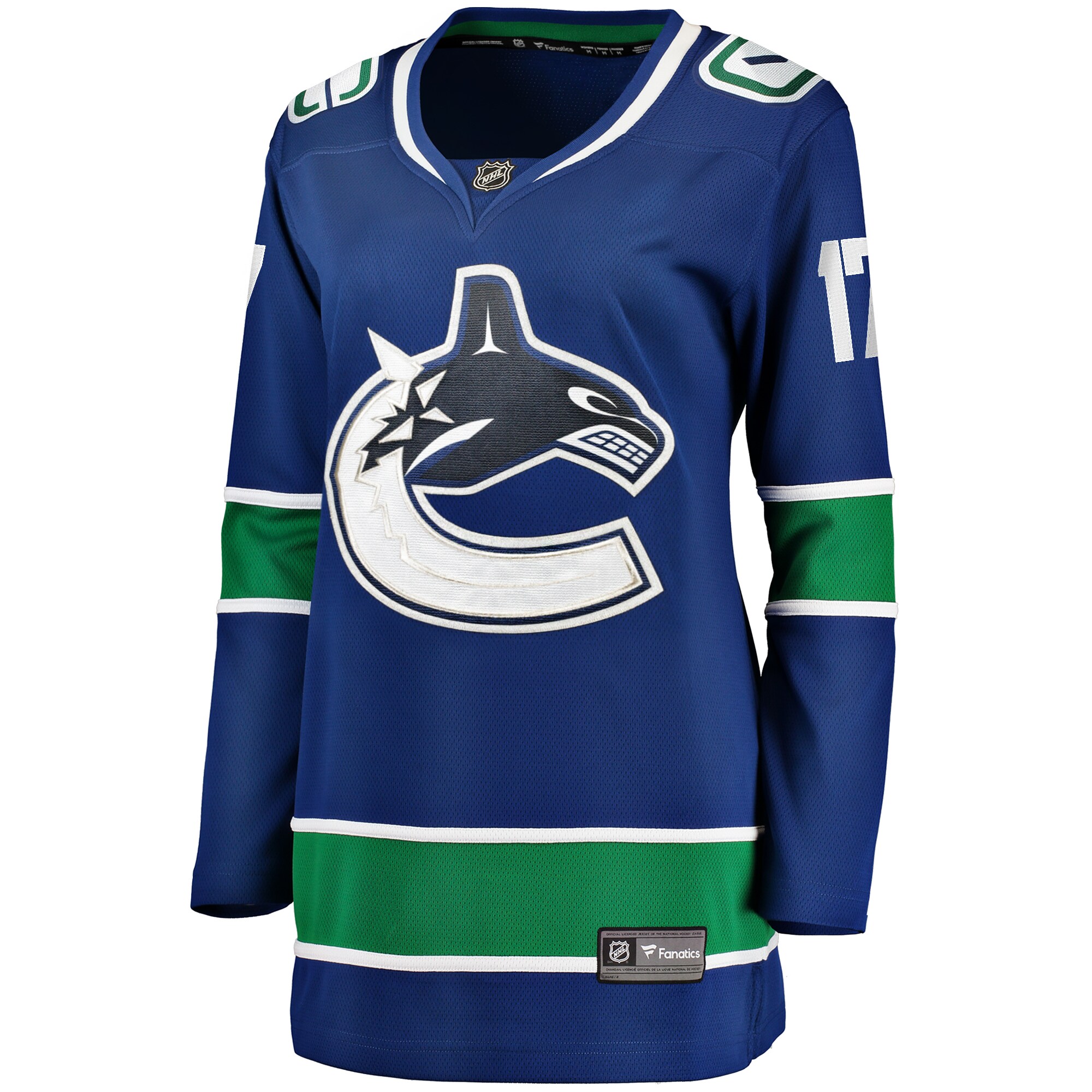 Filip Hronek Vancouver Canucks Women’s Fanatics Home Breakaway Jersey – Blue