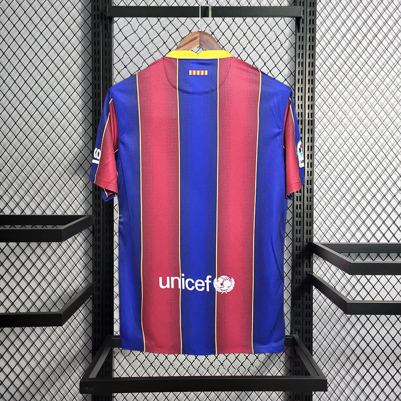 Retro 2020-21 Barcelona Home MESSI PIQUE DEMBELE JORDI AIBA GRIZMANN Football jersey retro