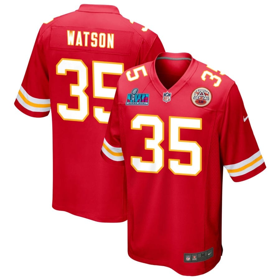 Jaylen Watson Kansas City Chiefs  Super Bowl LVII Game Jersey - Red