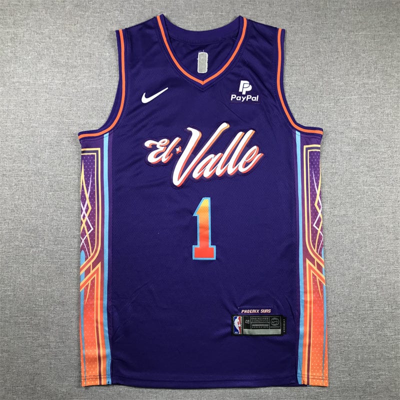 Men's Jersey 2024 Season Suns #1 Purple City Edition BOOKER