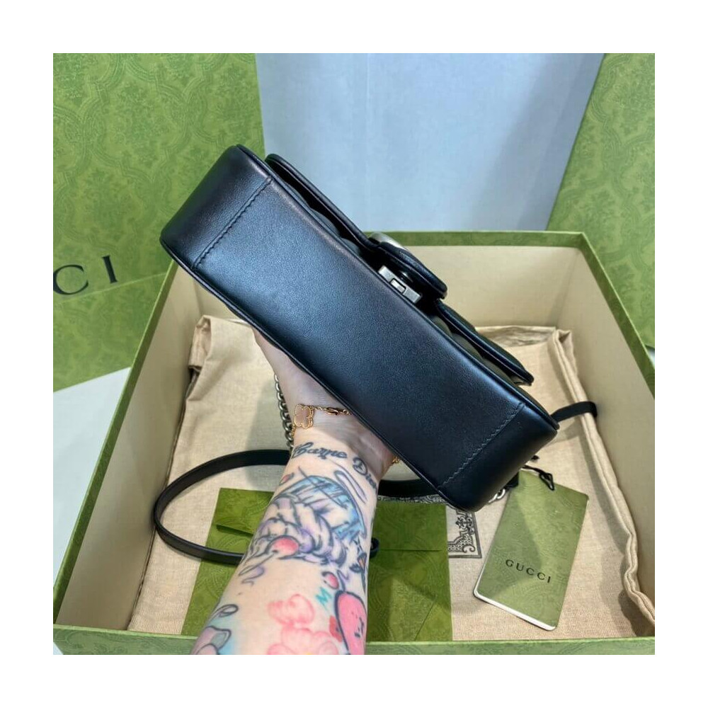 Gucci GG Marmont Mini Shoulder Bag Black