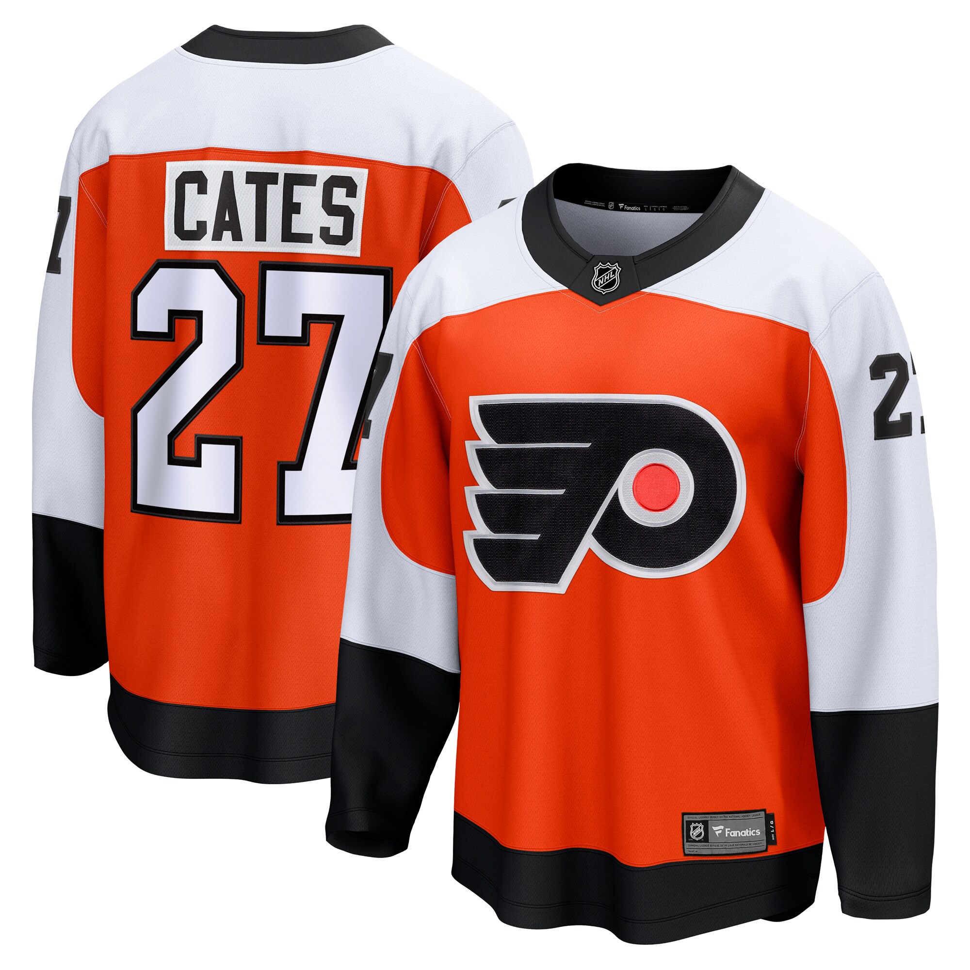 Noah Cates Philadelphia Flyers Fanatics Home Breakaway Jersey – Orange