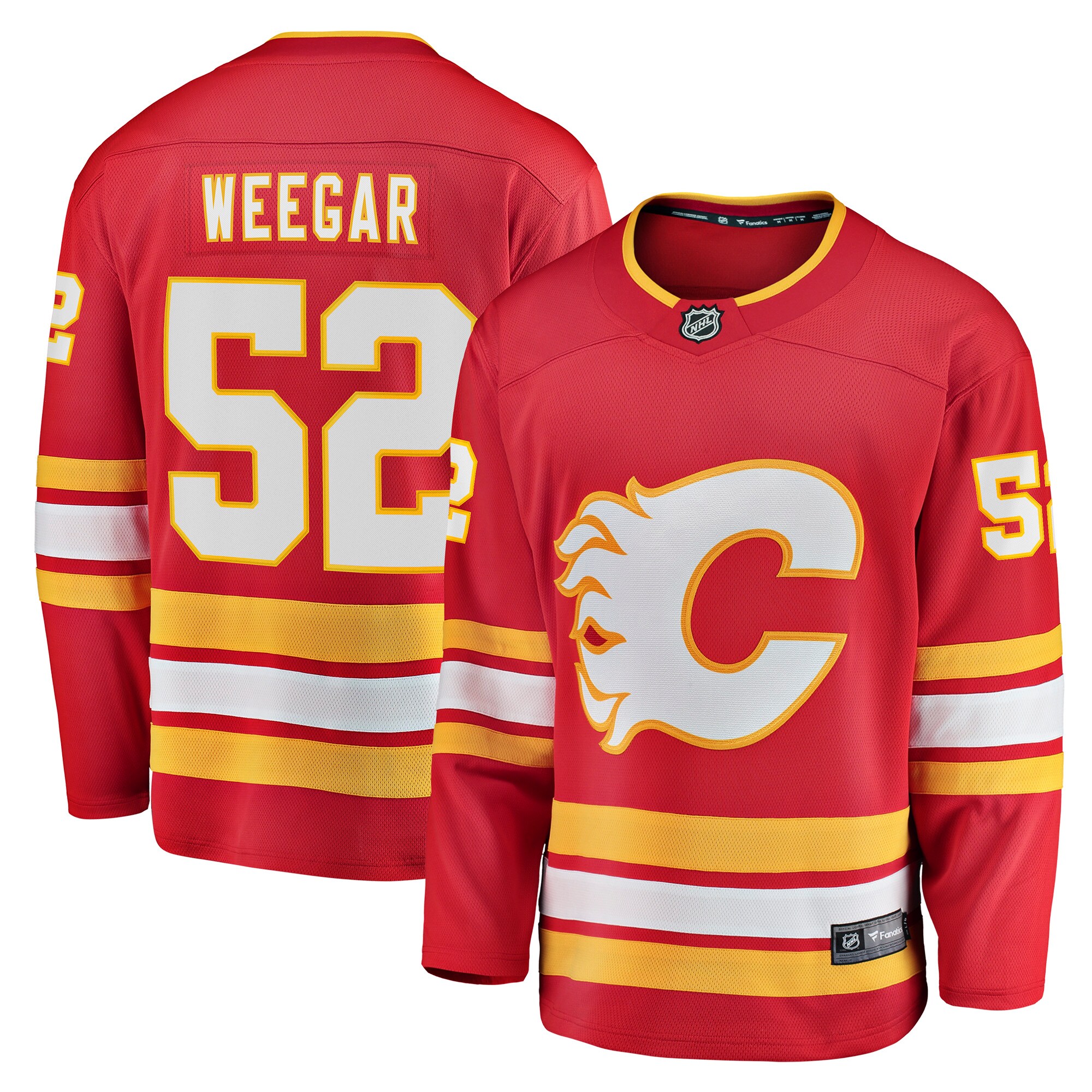 MacKenzie Weegar Calgary Flames Fanatics Home Breakaway Player Jersey – Red