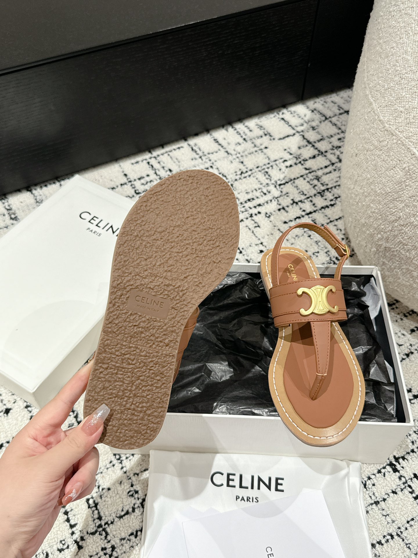 Celine Triomphe Sandals
