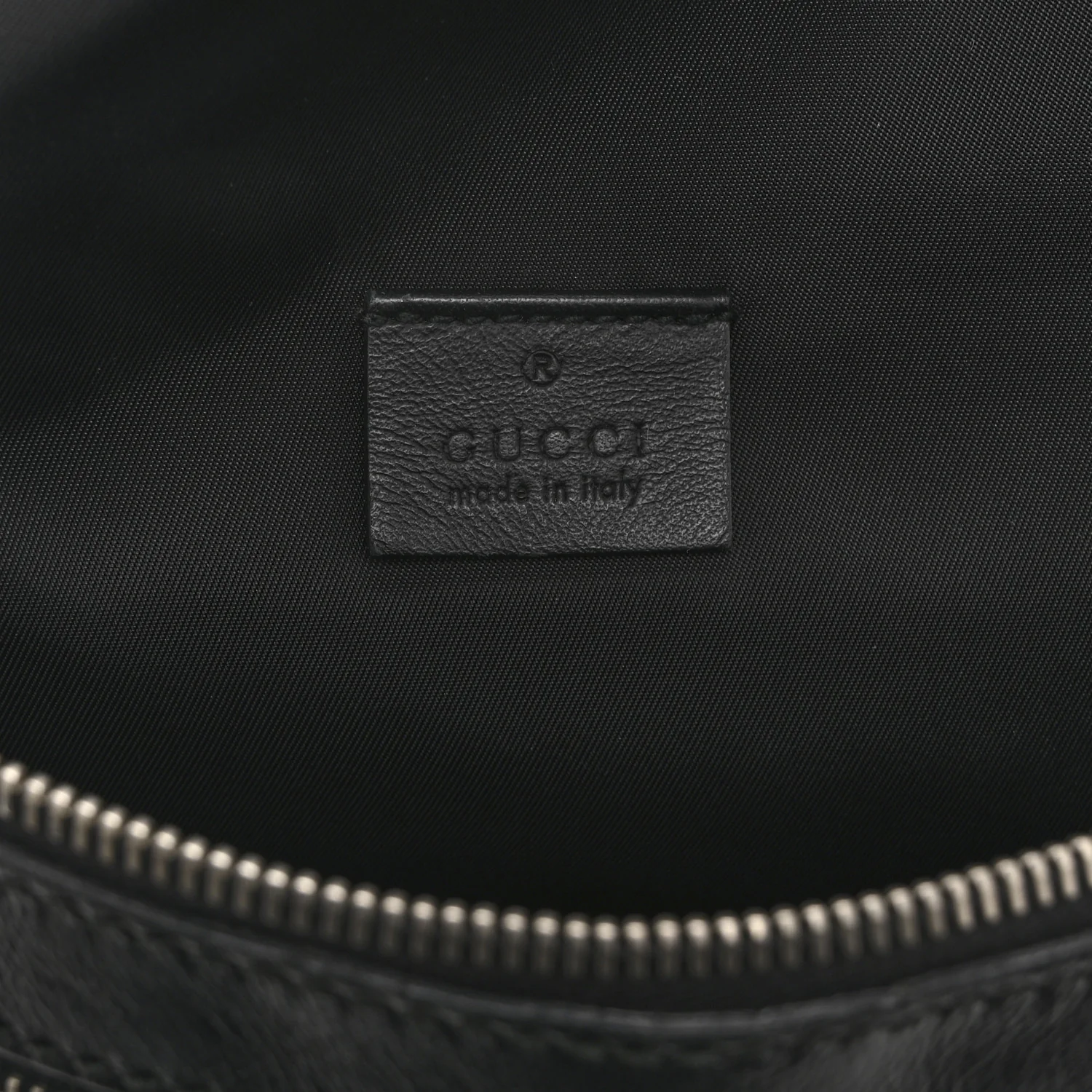 Guccissima Web Belt Bag Black