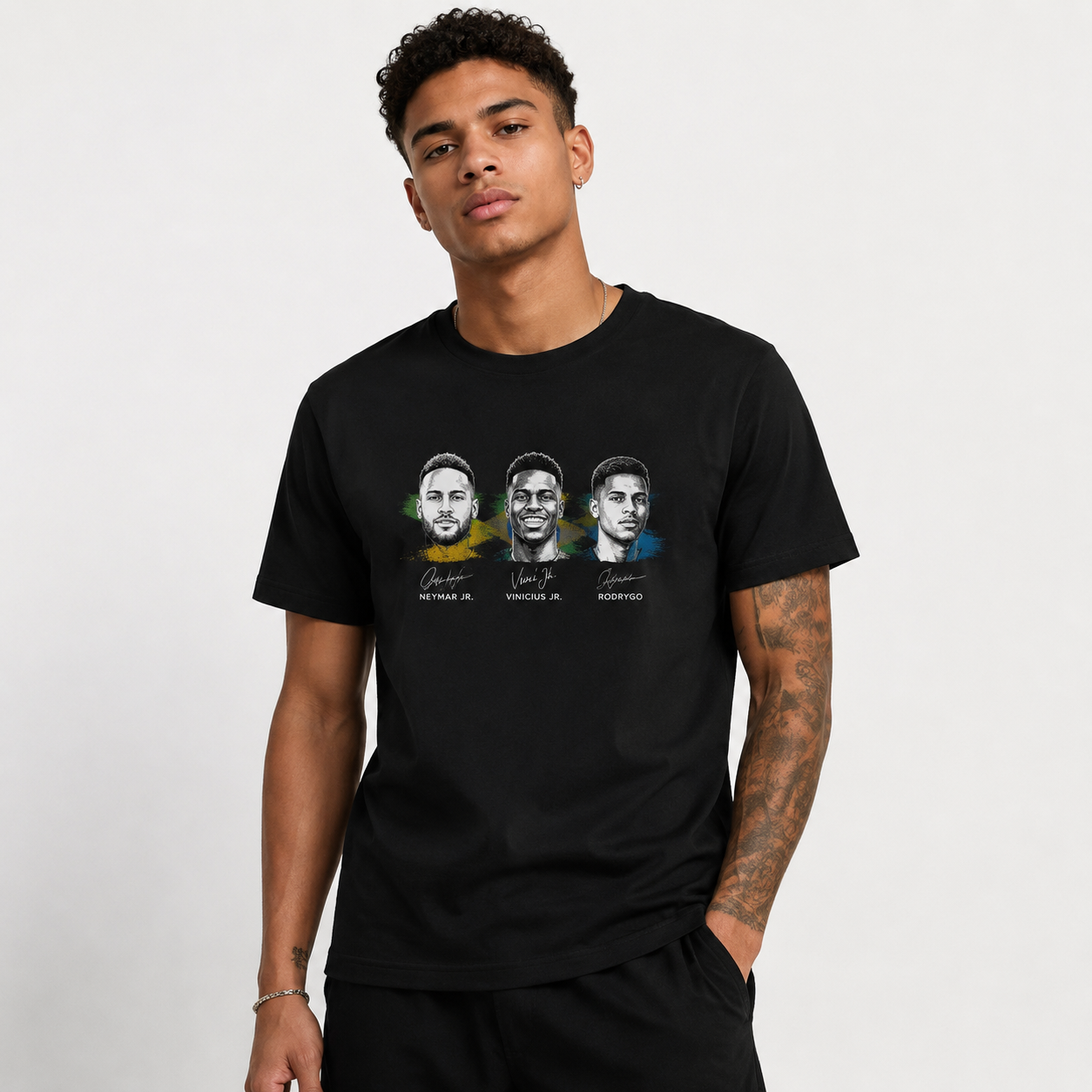 Brazilian Player Pure Cotton T-Shirt – Limited-Time Offer
