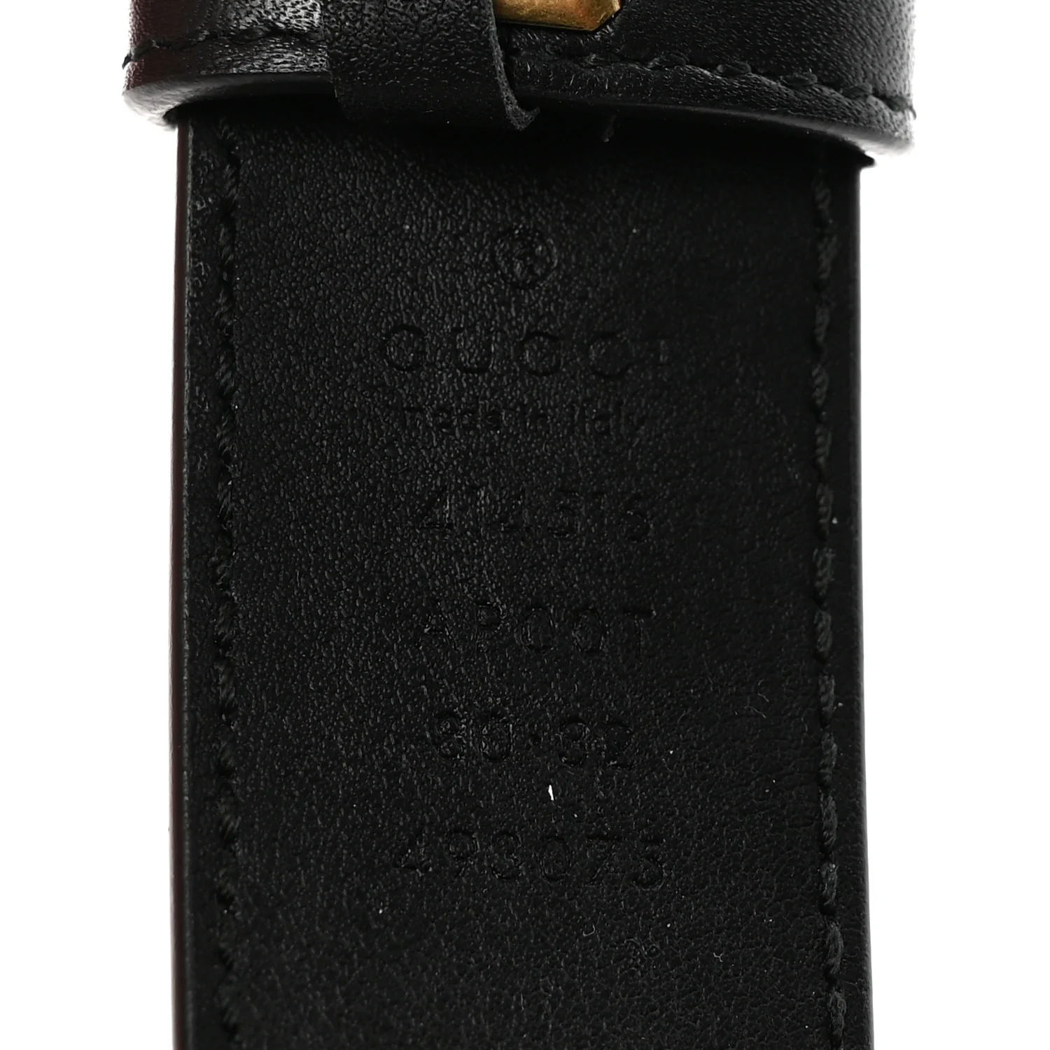 Calfskin Double G 30mm Belt 80 32 Black