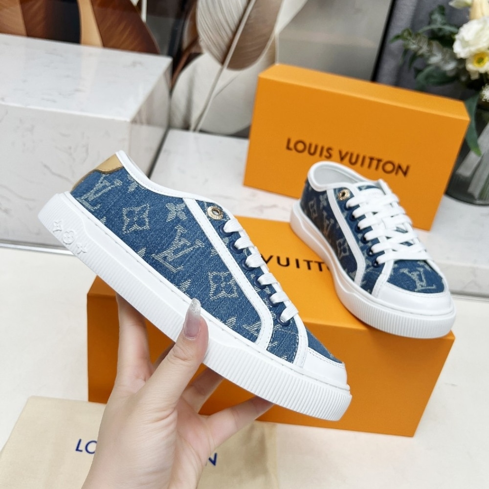 Louis Vuitton Lv Lagoon Sneaker Denim Blue 1Agyg4