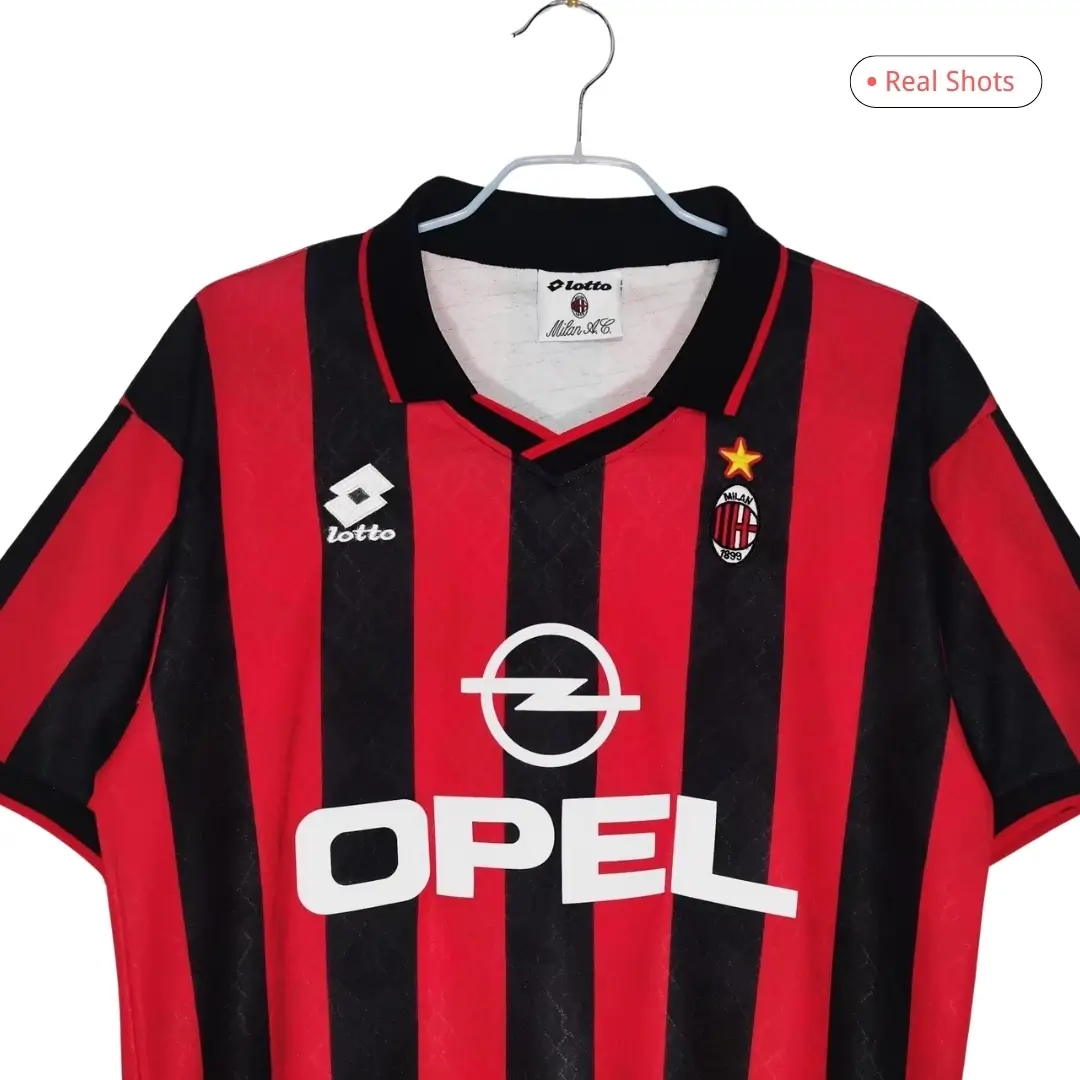 AC Milan 1995/96 Home Retro Soccer Jersey