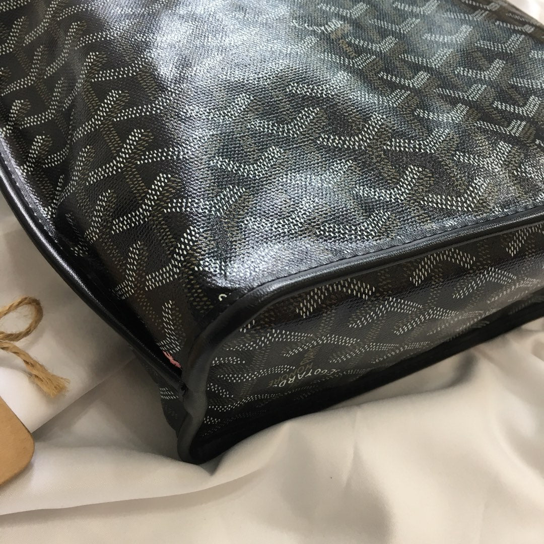 Goyard Anjou Mini Bag 20cm Black Canvas