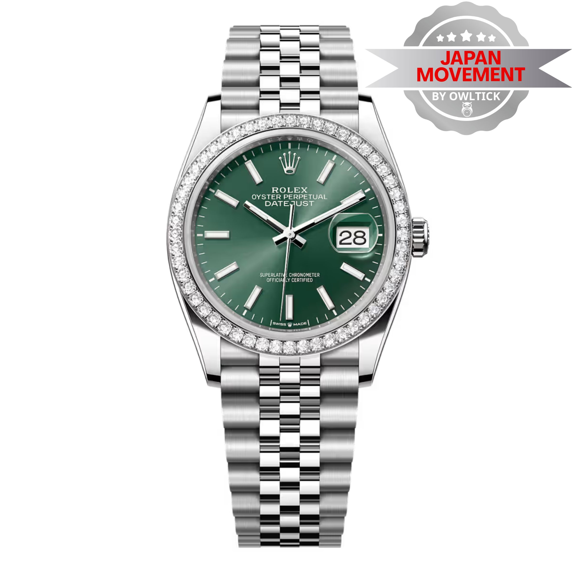 [Superclone] Rolex Datejust 36mm Mint Green Dial Jubilee 126284RBR