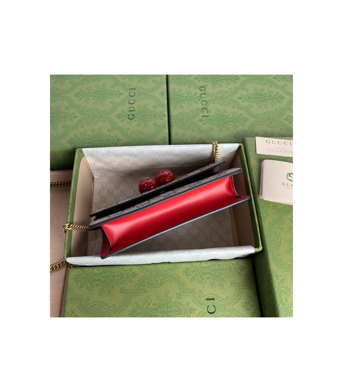 Gucci GG Supreme Mini Bag With Cherries