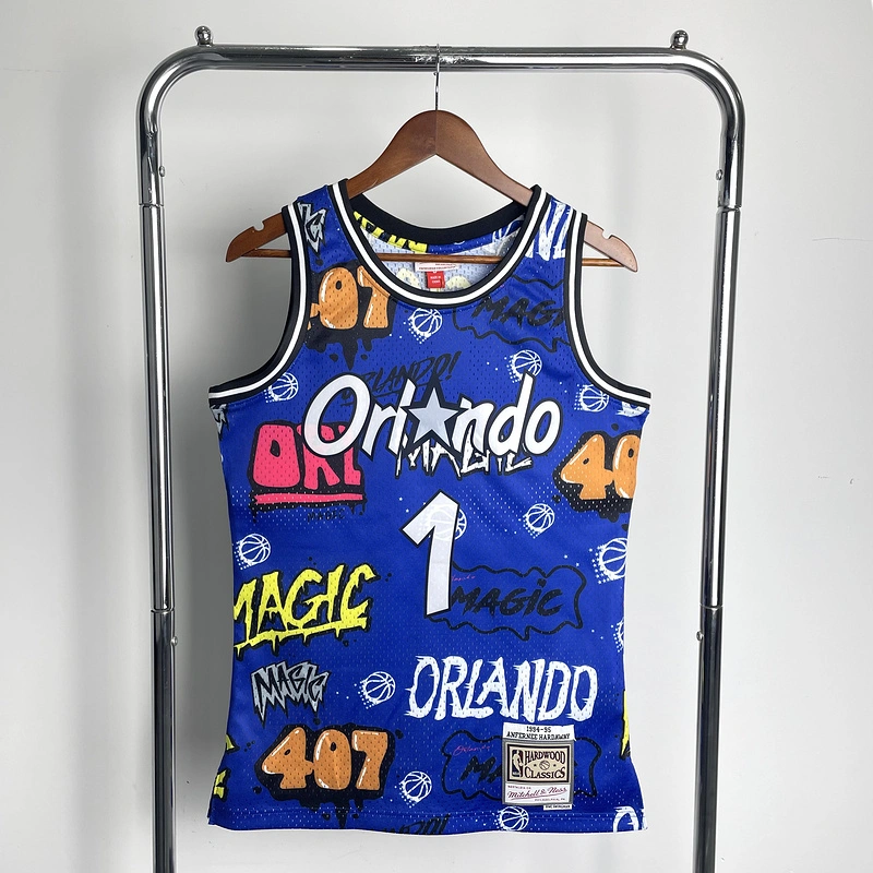 1994-95 NBA Orlando Magic 1 HARDAWAY Basketball Jersey