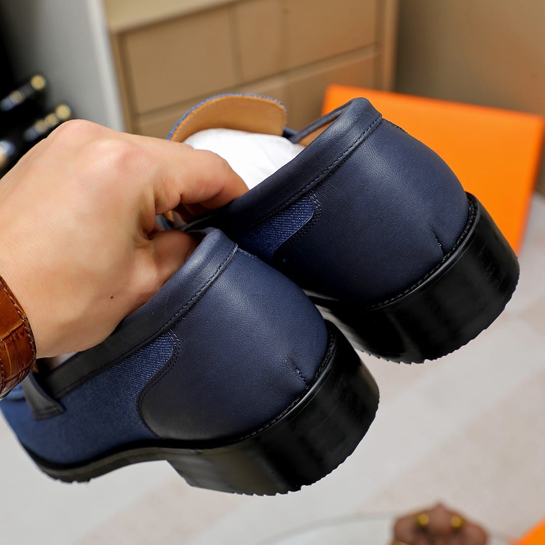 Hermes Blaise Loafer Blue