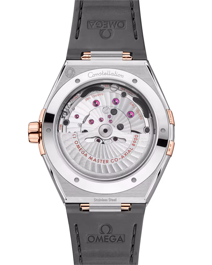 Omega Constellation 41mm Black Dial Stainless Steel ‑ Sedna™ 18k Rose Gold Strap 131.23.41.21.06.001