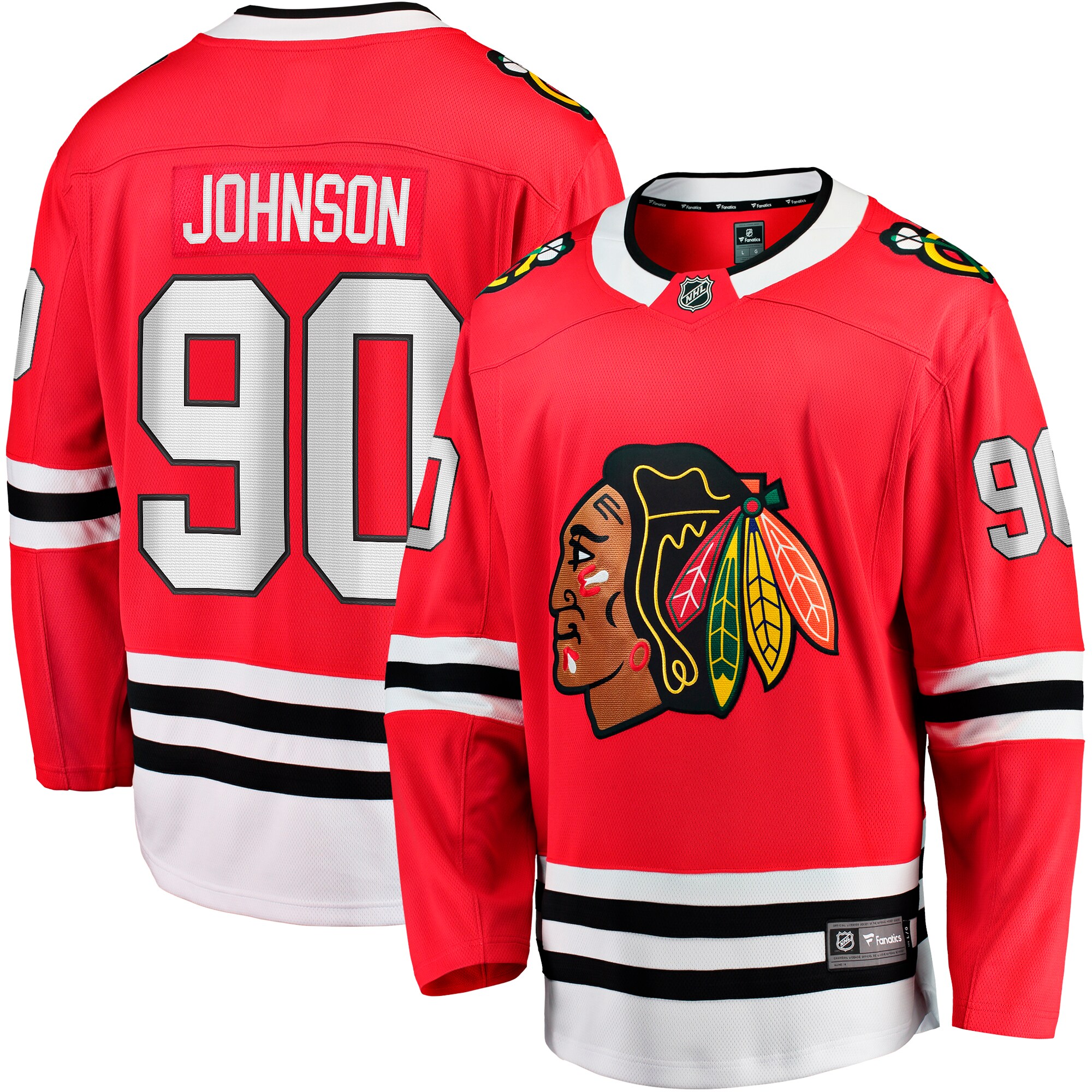 Tyler Johnson Chicago Blackhawks Fanatics Home Team Breakaway Player Jersey – Red
