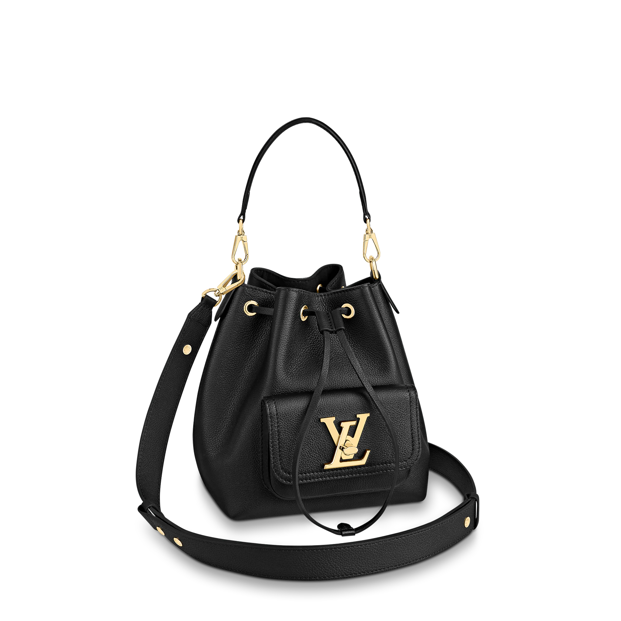 Louis Vuitton Lockme Bucket 23Cm Black