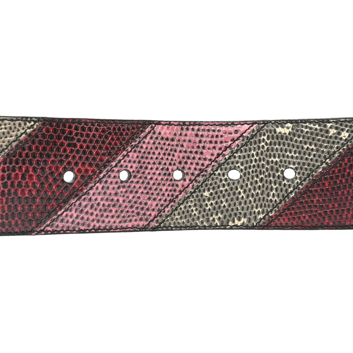 Snakeskin Fur Belt 80 32 Cherry Bego