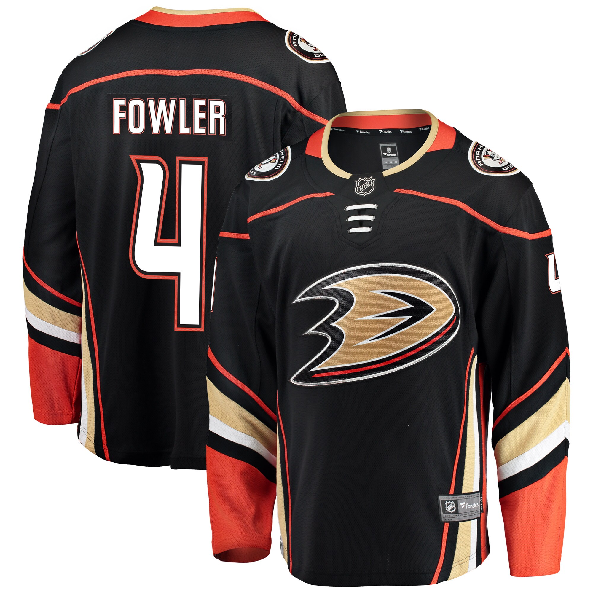Cam Fowler Anaheim Ducks Fanatics Breakaway Player Jersey – Black