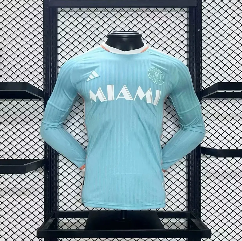 player 2024-25 Inter Miami Third Away Long Sleeves Football jersey