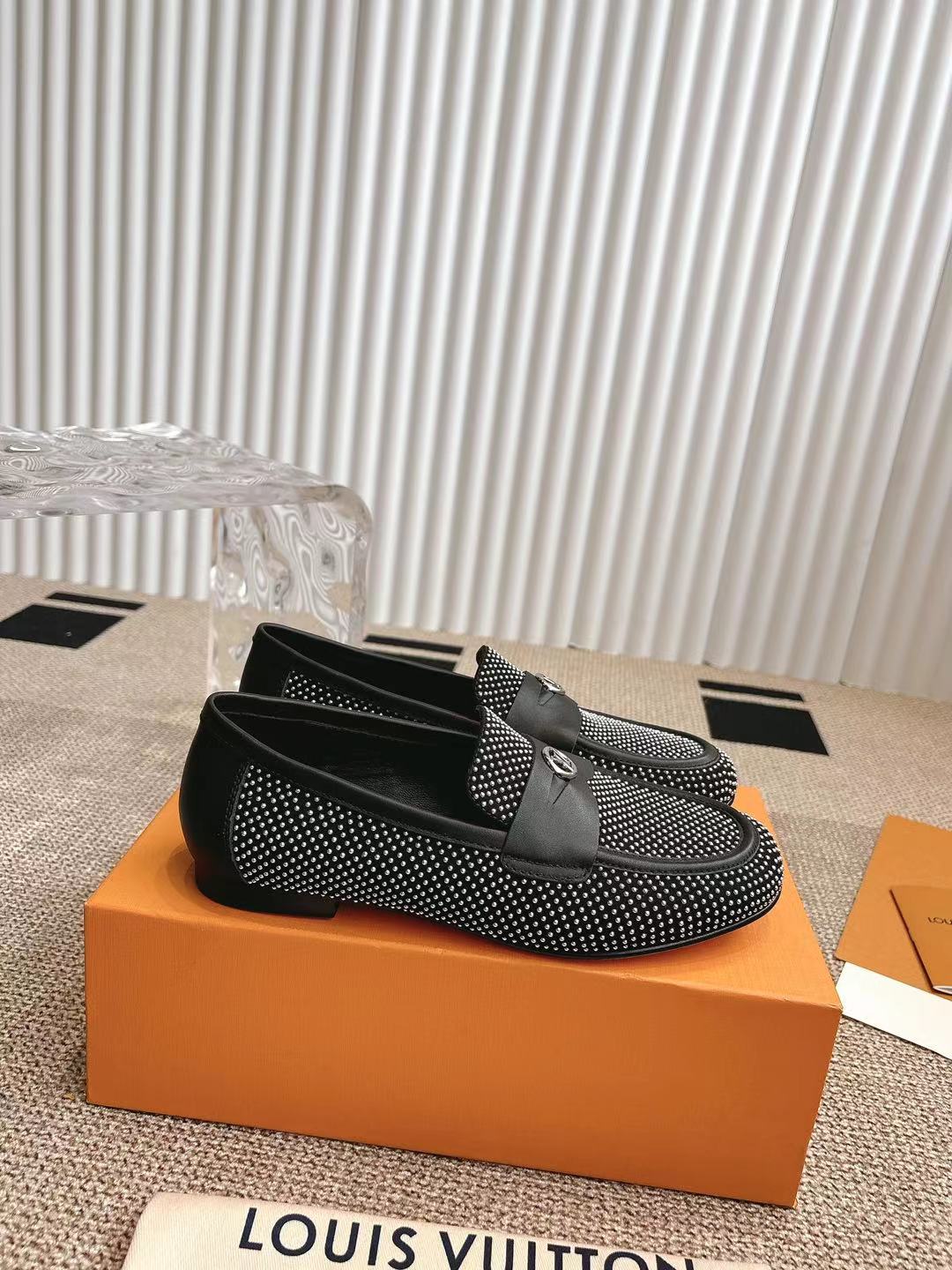 Louis Vuitton Soho Flat Loafer Black