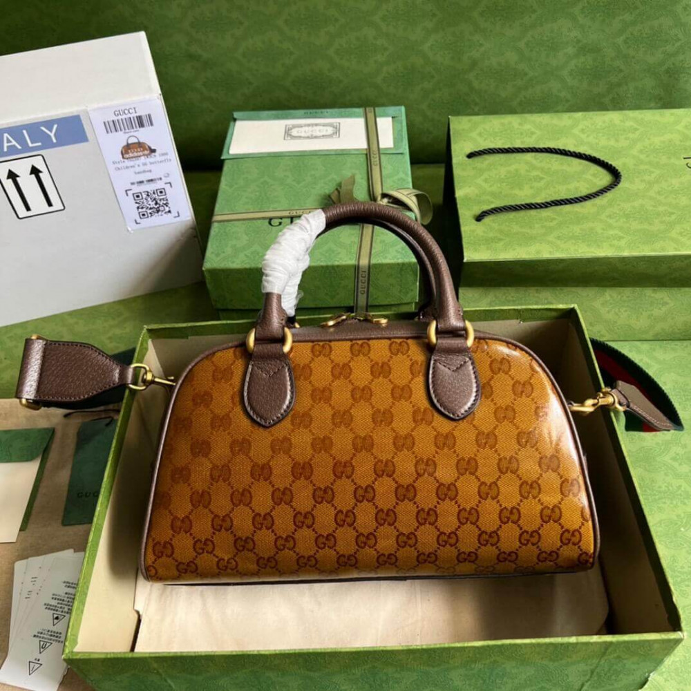 adidas x Gucci Mini Duffle Bag in GG Crystal Canvas