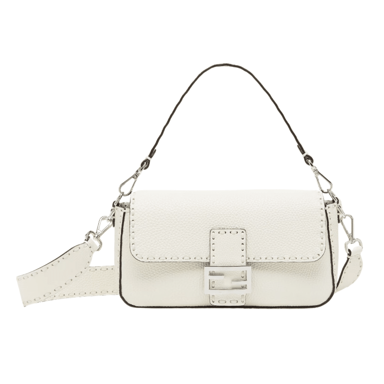 Fendi Baguette White 21Cm