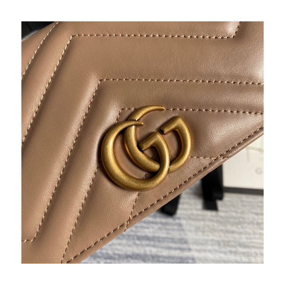 Gucci GG Marmont Mini Bag In Nude Pink Leather