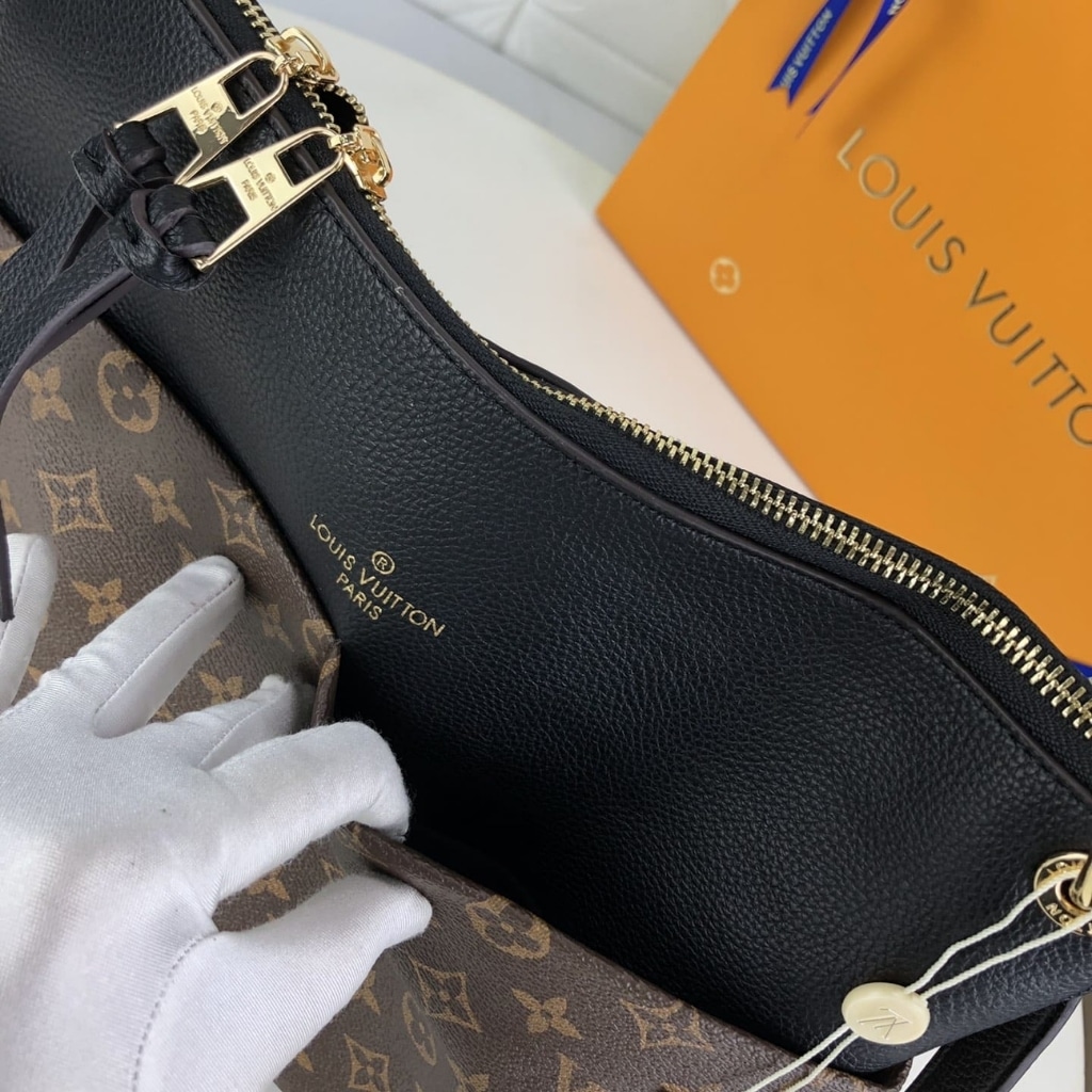 Louis Vuitton Maida Hobo Bag Monogram Canvas Black 32Cm