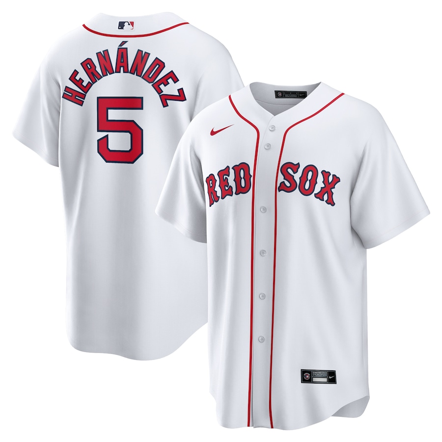 Enrique Hernandez Boston Red Sox Home Official Player Jersey White