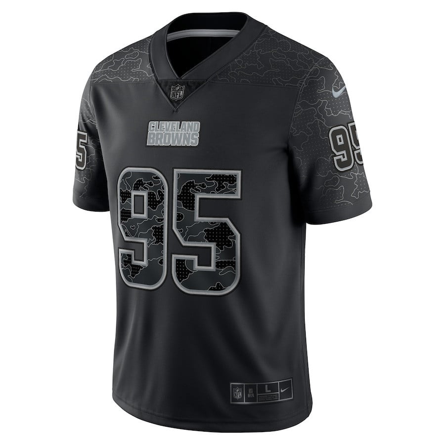 Myles Garrett 95 Cleveland Browns RFLCTV Limited Jersey - Black