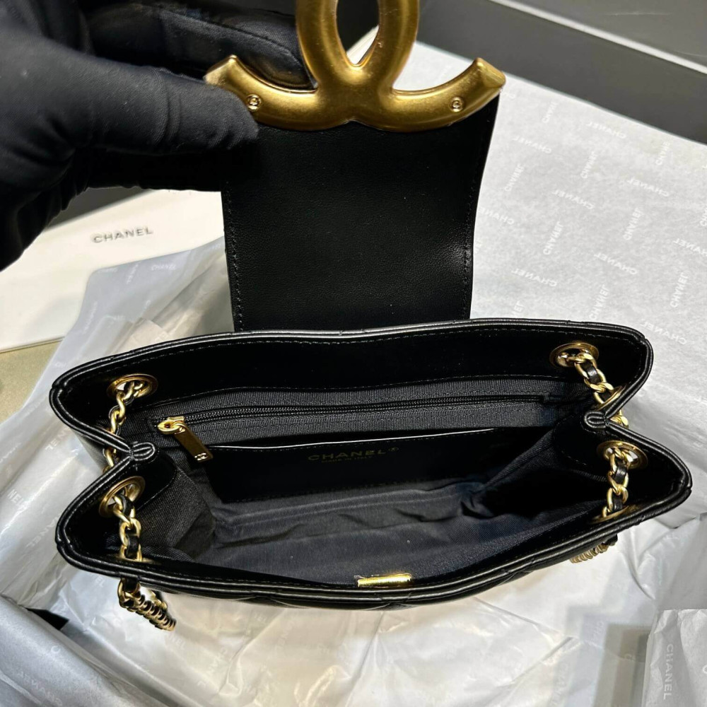 Chanel 24C Quilted Lambskin Shoulder Bag