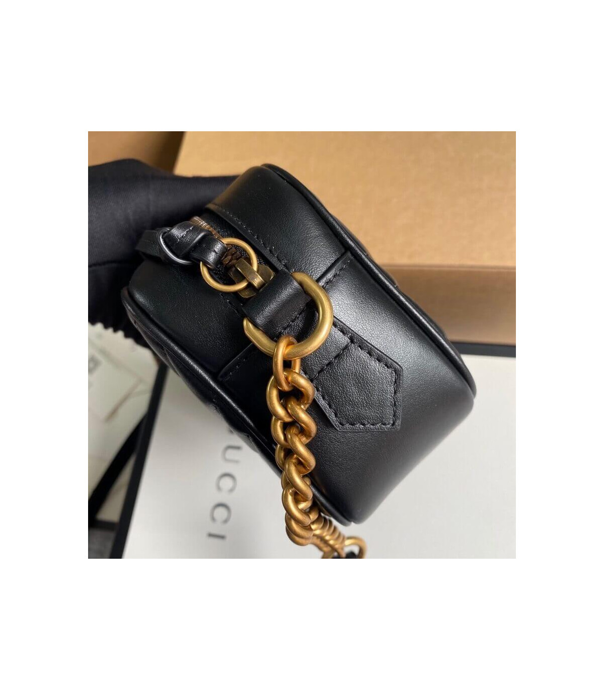 Gucci GG Marmont Matelasse Mini Bag Black