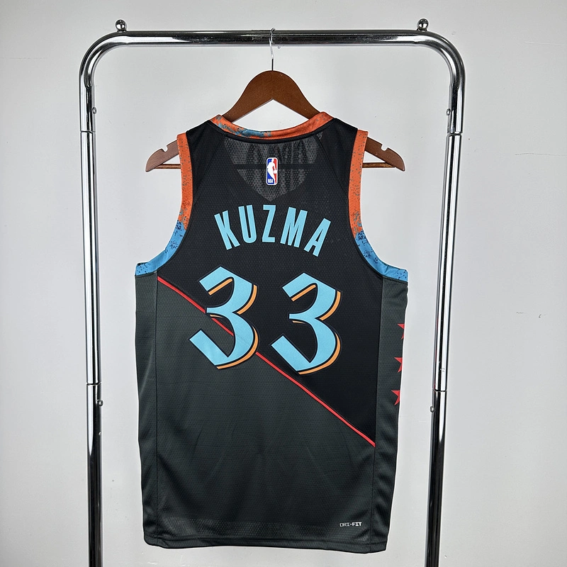 2024 NBA Washington Wizards 33 KUZMA Basketball Jersey