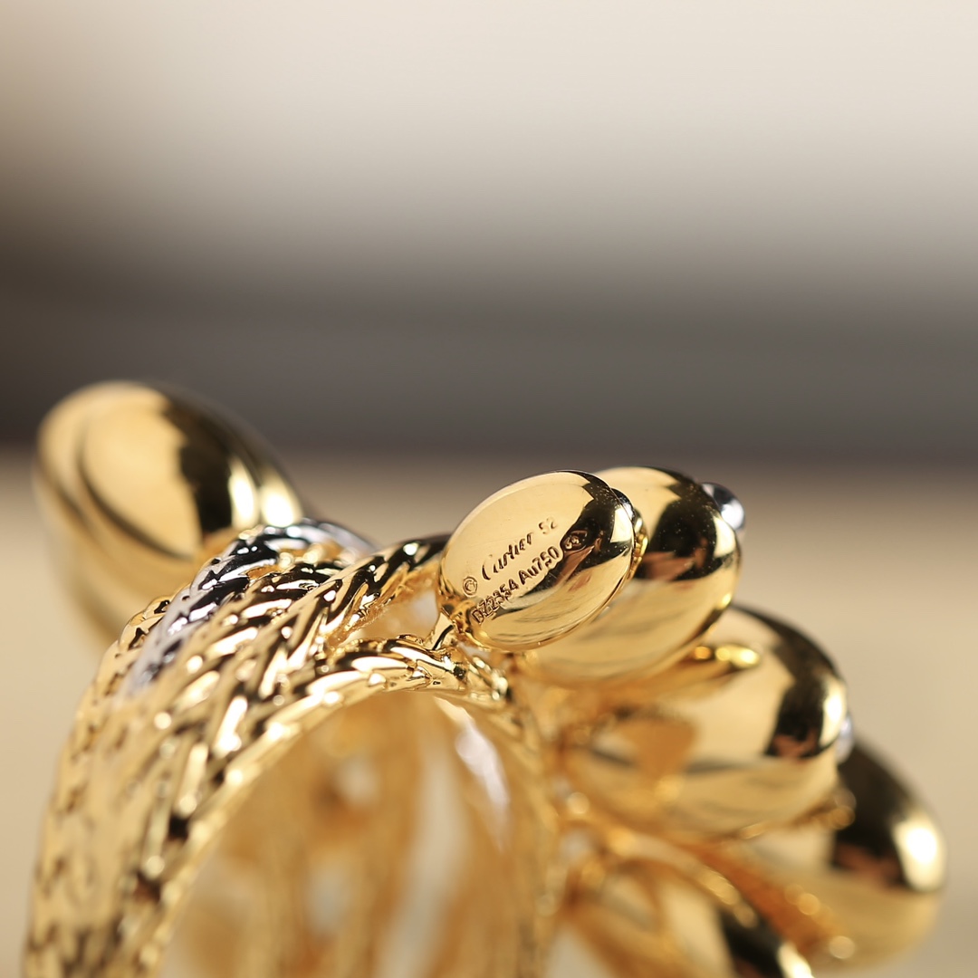 C@rtier new series Cartier coffee bean ring