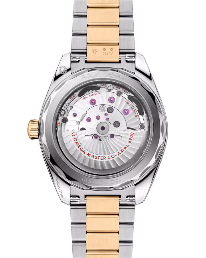 Omega Seamaster Aqua Terra 150M 41mm Black Dial Stainless Steel and Sedna™ 18k Yellow Gold Bracelet 220.20.41.21.01.001