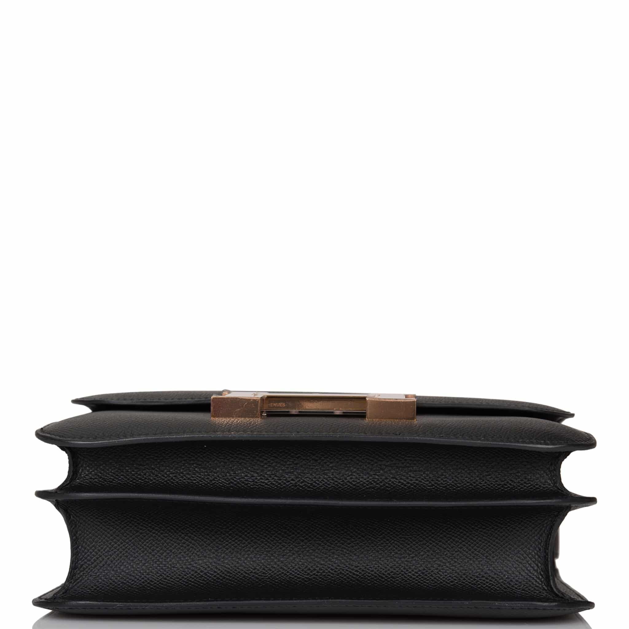 Hermes Constance 24 Togo Leather Gold Hardware Black 24Cm