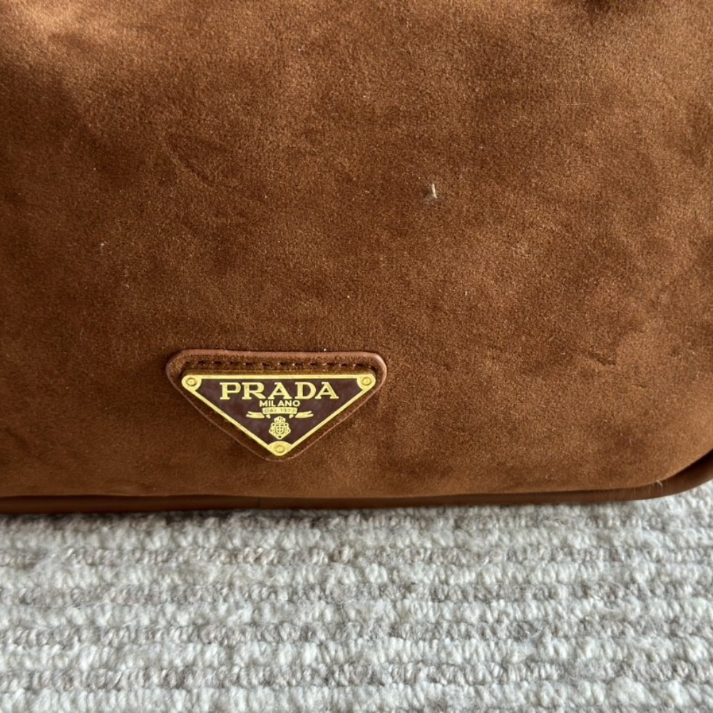 Prada Re Edition Suede Mini Bag Cocoa Brown 22Cm