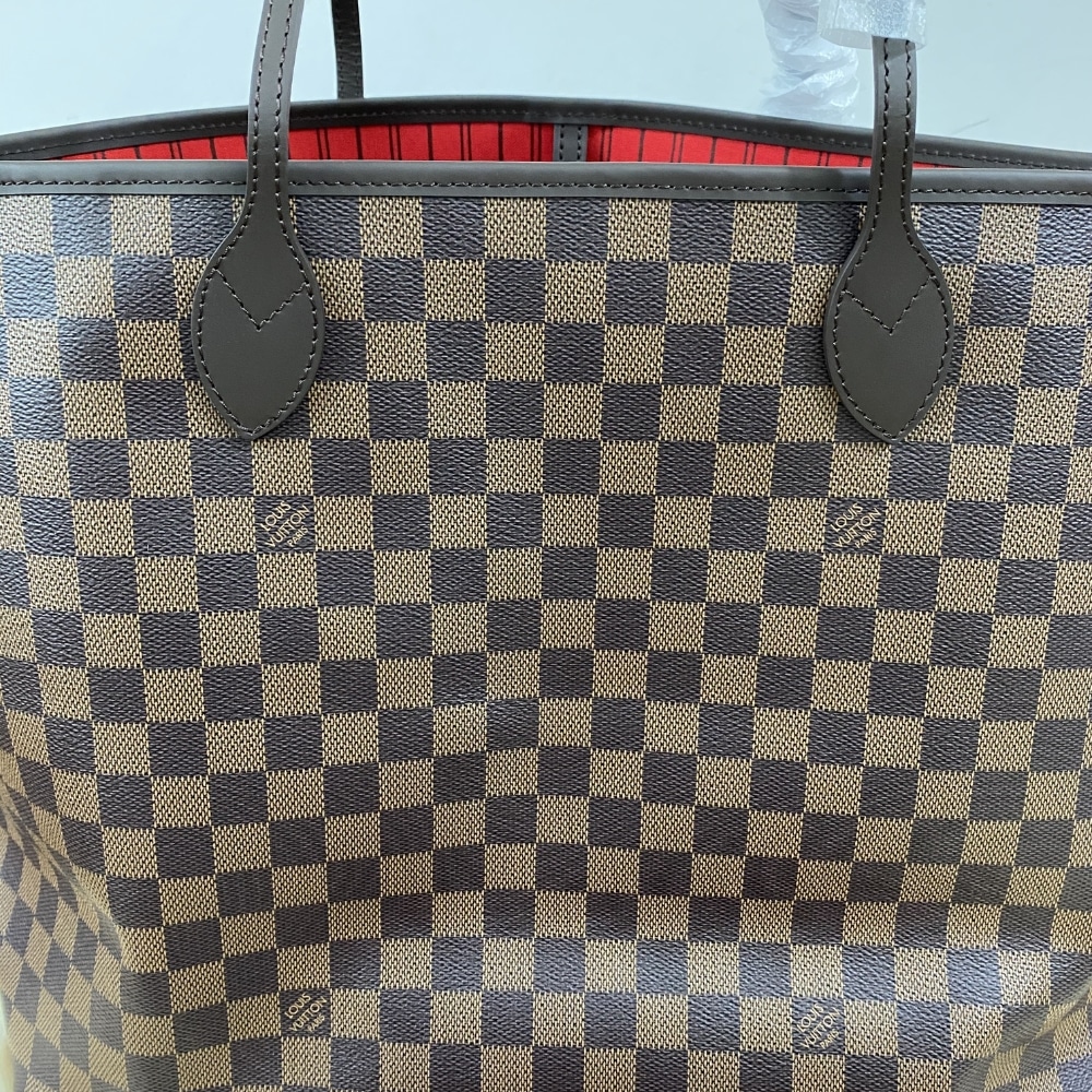 Louis Vuitton Neverfull GM Damier Ebene Canvas Red 39cm N40597