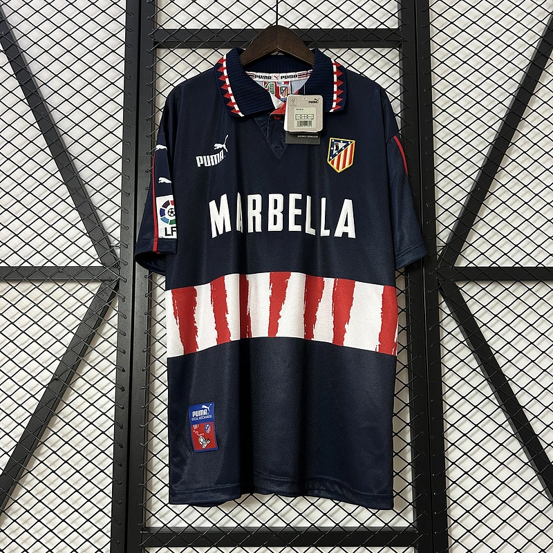 Retro 1997-98 Atletico Madrid Away Football jersey retro