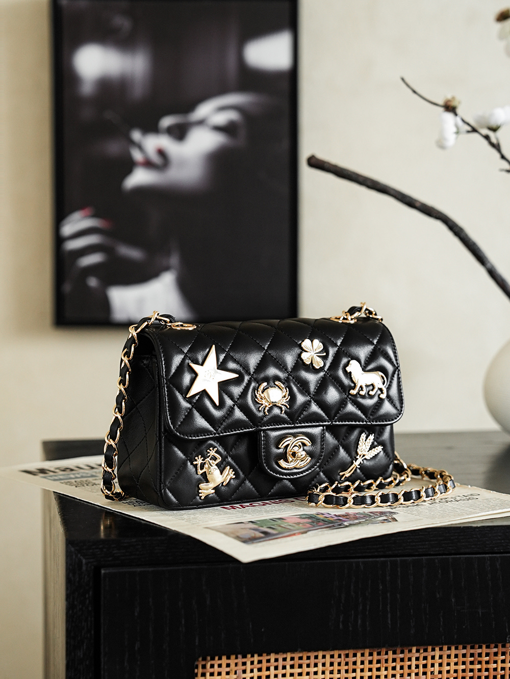 Chanel 26B Hidden Badge Classic Flap Bag