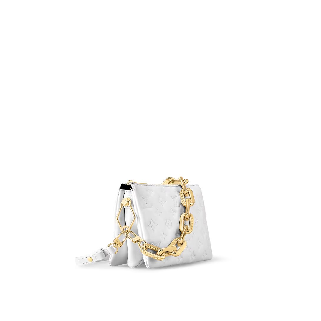 Louis Vuitton Coussin BB 22cm/8.7in Monogram Empreinte Leather White M20770 – Women