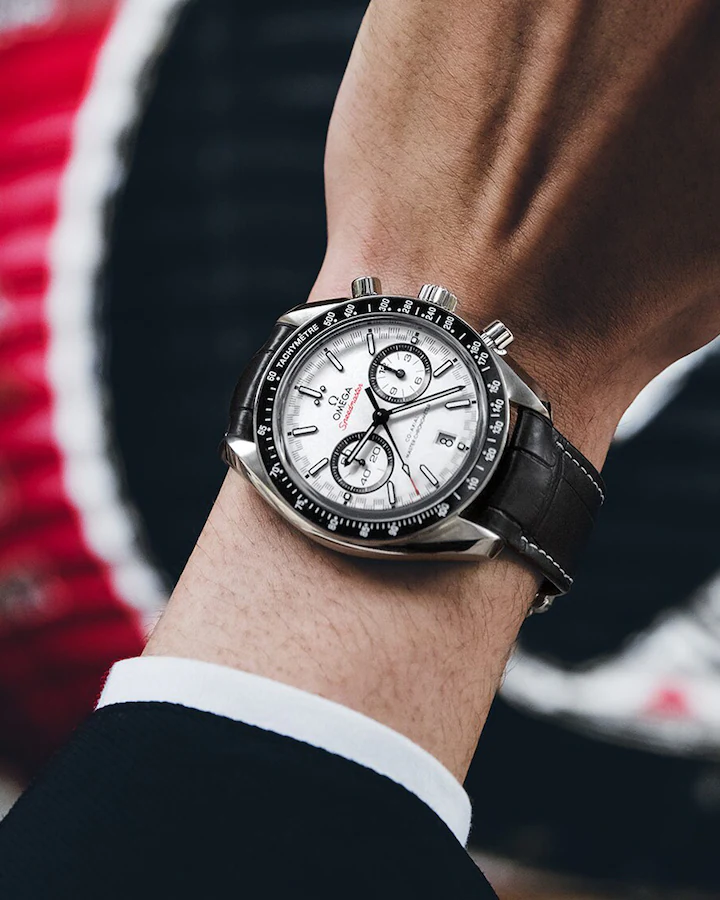 Omega Speedmaster Racing White Dial 44.25mm Stainless Steel Strap 329.33.44.51.04.001