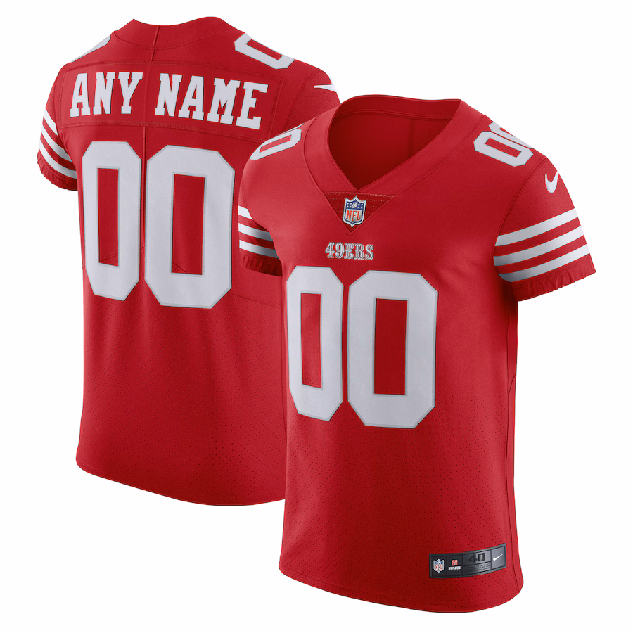 San Francisco 49ers Nike Alternate Vapor Elite Custom Jersey - Scarlet