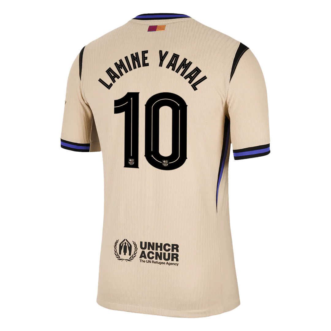 LAMINE YAMAL #10 Barcelona Away Player Version Soccer Jersey 2025/26 - UCL