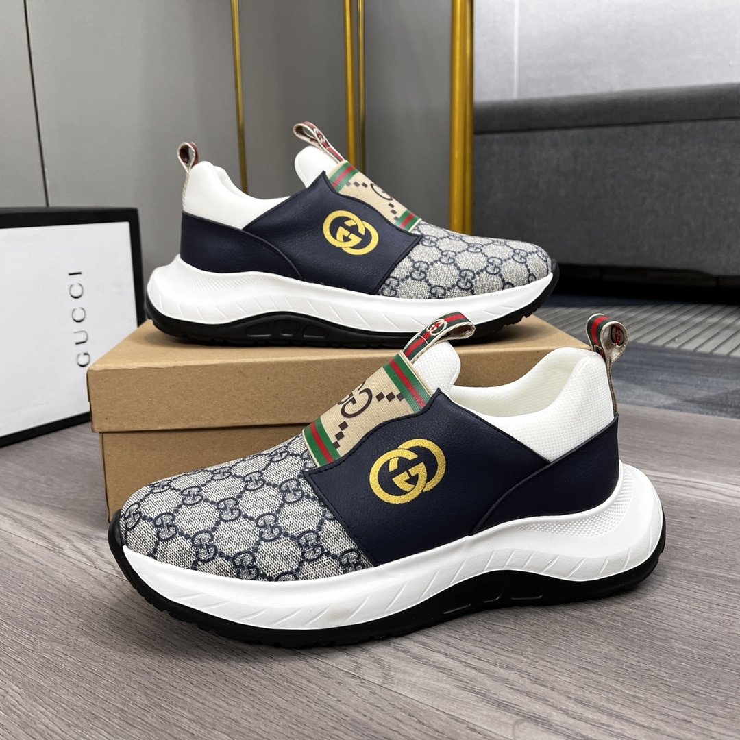 Gucci Sneaker Gg Canvas Blue White